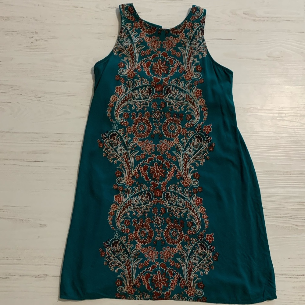 💃🏼BOGO High neck turquoise paisley dress